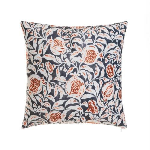 804888 ALMOFADA VELUDO IMPRESSO GRENADE TELHA 45 X 45 CM