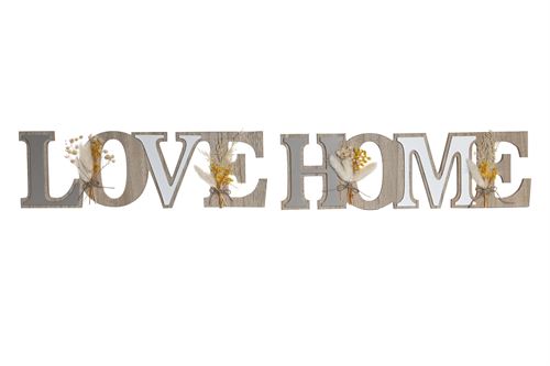 LD-205892 DECORAÇÃO MDF 40X1,5X12,5 LOVE/HOME 2MOD