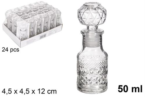 119016 GARRAFA VIDRO LICOR BRISBANE 50ML