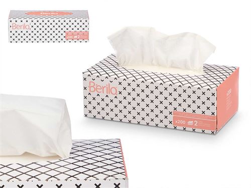 13554 CAIXA 200 LENÇOS DE PAPEL 2 CAPAS