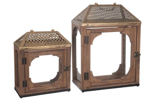 70031 CONJUNTO 2 LANTERNAS RETANGULARES
