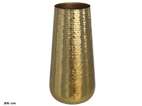 137131 JARRA METAL OURO 18X18X37