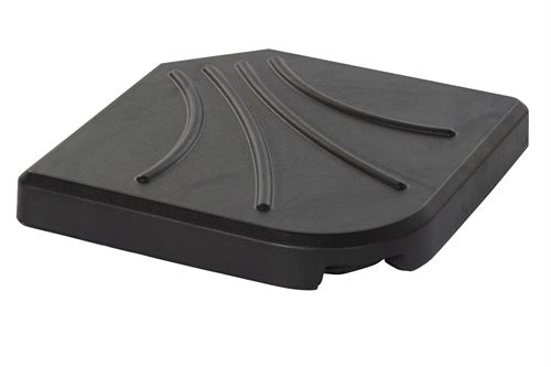 MB-192575 BASE PARASOL CONCRETO 38,5X38,5X5,5 16 KG NEGRO