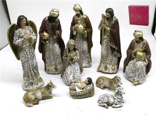 PRESEPIO RESINA 10PÇS 18CM