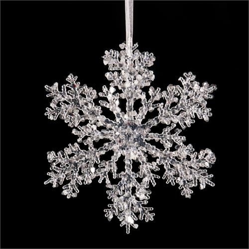 111537 PENDENTE ESTRELA NEVE 20X20CM