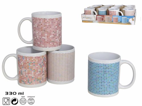 2634 CANECA MUG 330ML MOSCÚ 4SORT GRES