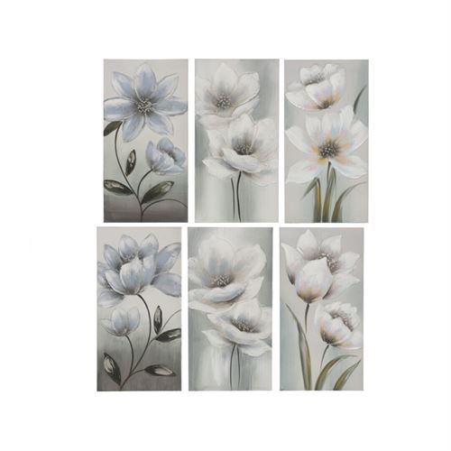 203881QUADRO FLOR FELIZ 30X60X3CM 6 VARIEDADES