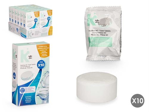 85814 CONJ 10 BLOCOS WC 30GR OCEANO