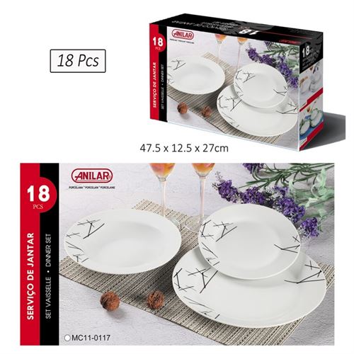 SERVICO JANTAR 18PCS