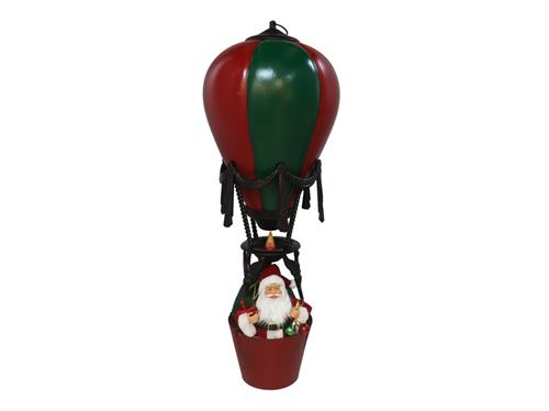 325729 FIGURA DO PAI NATAL EM BALÃO VERDE/VERMELHO