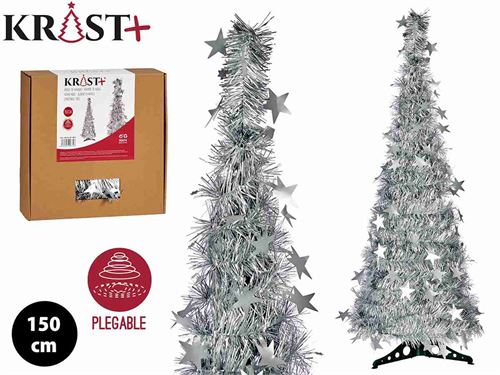 90674 ARVORE NATAL PRATEADA MATE 150CM