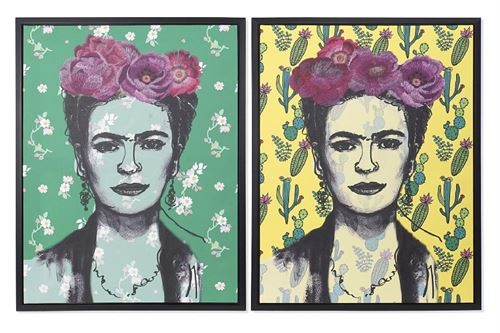 CU-187164 QUADRO TECIDO TELA PS 60X2,7X80 FRIDA 2 SORT.
