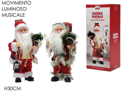 402273 PAI NATAL 30CM COM LUZ MUSICA