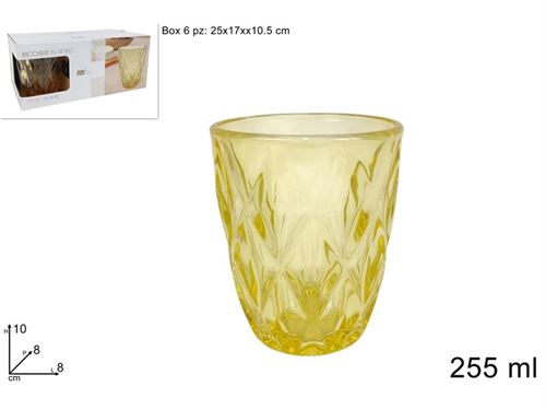 678572 COPO VIDRO PK6 255ML