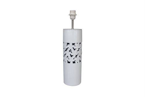 20926308 BASE CANDEEIRO BRANCO 13X52CM 8194 -3323 CER/MTL