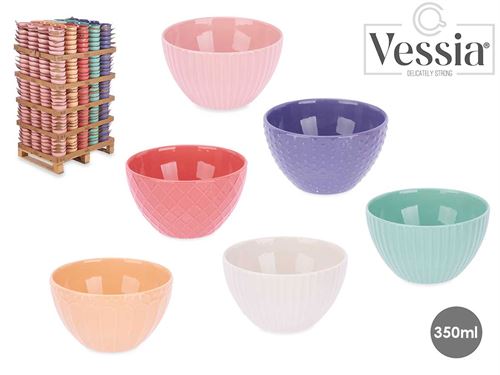 21576 TAÇA CERAMICA 350ML 6 CORES SORTIDAS