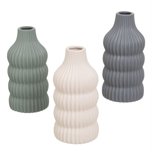 806865 VASO 3/C CERÂMICA 12 X 12 X 25 CM