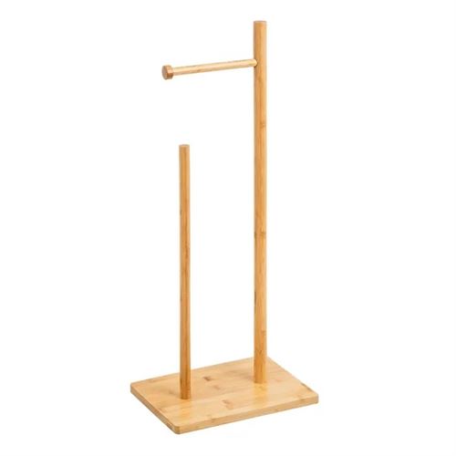 805212 PORTA-ROLOS E ESCOVA HIGIÊNICA BAMBU 28 X 21 X 67 CM