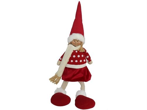 BONECO NATAL VERMELHO 16X9X60CM