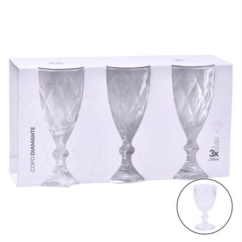 424879 COPO PE TRANP 250ML 3UN 424-87