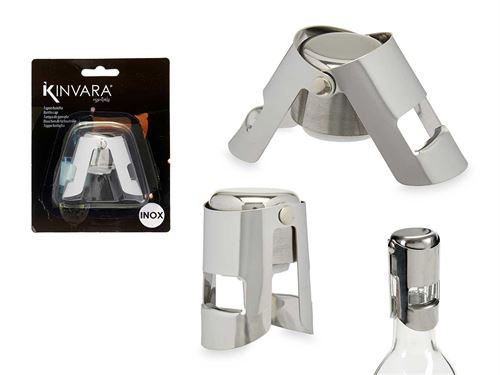 40155 TAMPA GARRAFA CHAMPANHE AÇO