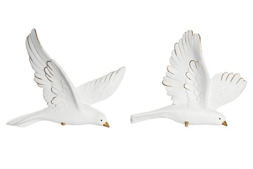 DP-205473 DECORAÇAO DE PAREDE RESINA 28X4,5X23 POMBO 2 MOD