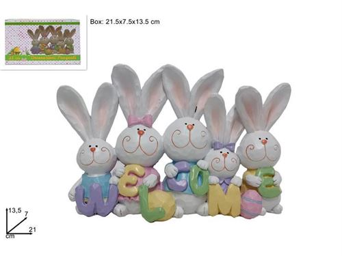 229836 COELHO CERAMICA DECORATIVO