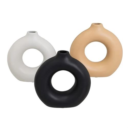 805367 VASO 3 CORES CERÂMICA 21 X 8 X 20 CM