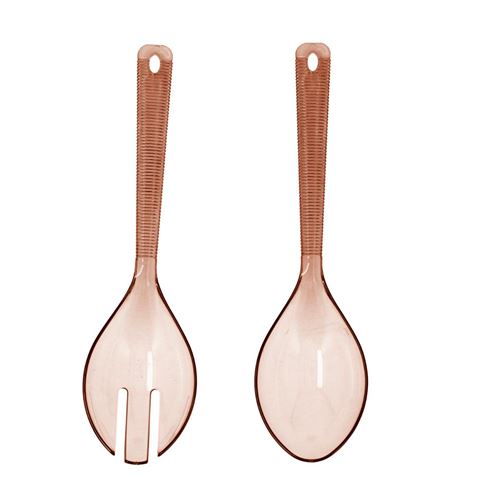 5426668 TALHERES DE SERVIR POLIESTIRENO SUNSET CORAL  -  QUID 6,9x26CM