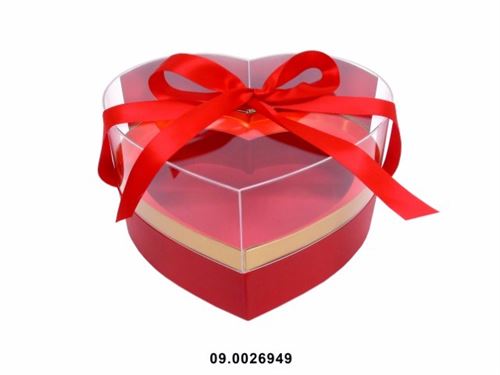 09.0026949 CAIXA CARTÃO VERMELHO CORAÇÃO 27X24X14