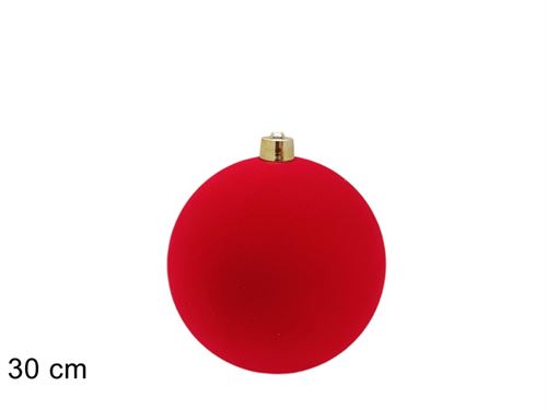 389769 BOLA NATAL VELUDO 30CM