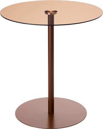 HZ1261210 MESA APOIO MTL VIDRO 40X43CM