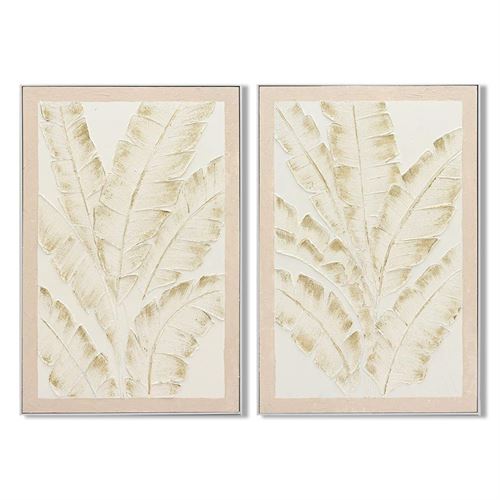 CU-226550 QUADRO TECIDO TELA MDF 82X4,5X122 PALMEIRA 2 MOD.