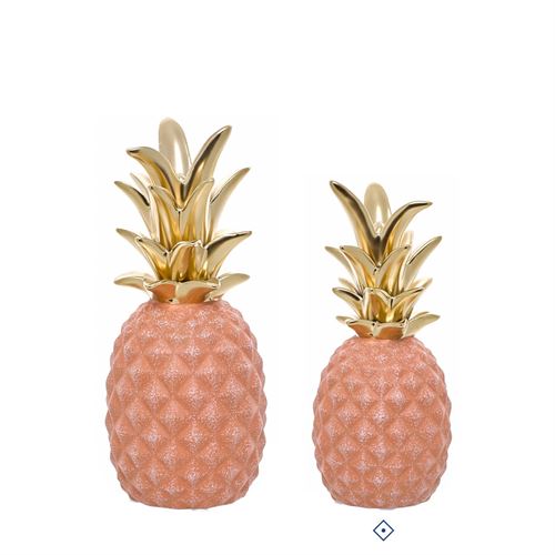 ANANAS CERAMICA GOLDEN BRICK 19CM