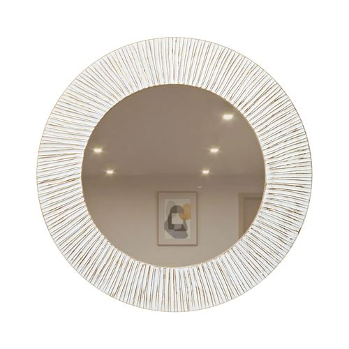 ESPELHO SUNSHINE BRANCO OURO 90CM