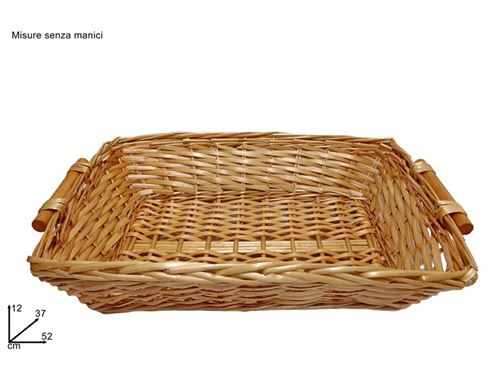 994098 CESTO VERGA RECTANGULAR 52X37CM