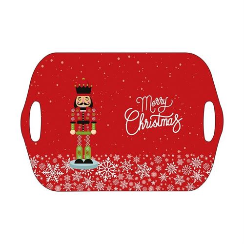 PLATCA061 TABULEIRO MELAMINA MERRY CHRISTMAS 45X31CM