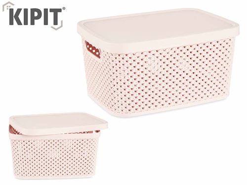 86639 CESTO ORG PL 3.5L C/TAMPA 23,7 x 17,5 x 12,5 CM