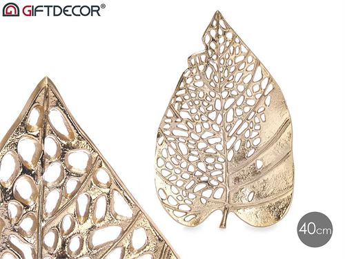 91470 FOLHA METAL DECORATIVA OURO 41CM