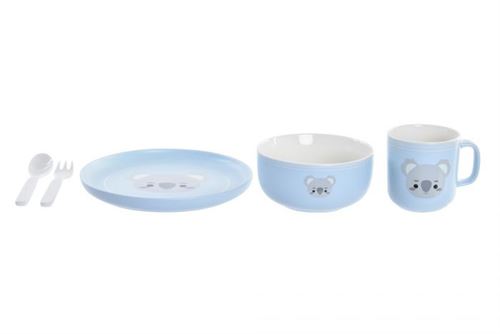 PC-189544 LOIÇA SET 5 NEW BONE 19,3X19,3X2 COALA AZUL