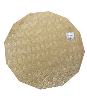 23925 INDIVIDUAIS NATAL DOURADO PVC Ø38CM