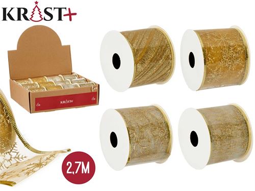 89032 FITA 2,7CM OURO 4 SORTIDAS