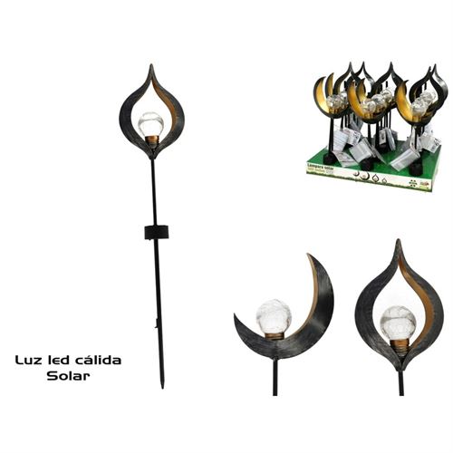 045306 CANDEEIRO SOLAR PLASTICO 1001 NOCHES 58X12CM