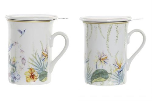 PC-194421 CANECA CHA PORCELANA 11X8,50X11 280ML TR PICO 2MOD