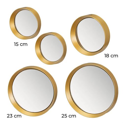 805720 ESPELHO PP OURO SET/5 25X3X25 CM