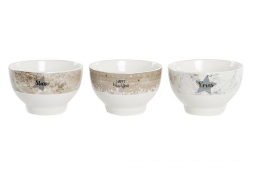 NV-197455 TIGELA PORCELANA 13X13X8 500ML, ESTRELA 3 MOD