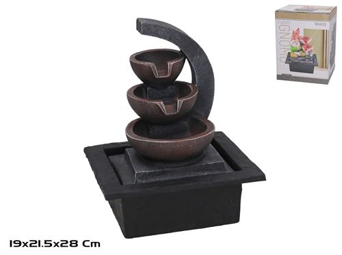 556420 FONTE HAYDEN COM LED QUENTE 21,5x19x28cm