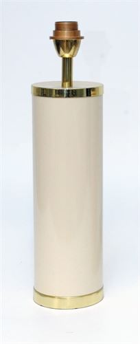 71/120 CANDEEIRO CERAMICA BEGE C/DOURADO 12X12X37CM