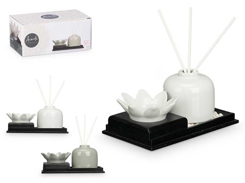 82999 DIFUSOR AMBIENTADOR SUPORTE VELAS FLOR SORT 2