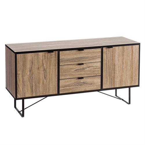 125891 APARADOR 2 PORTAS Y 3 GAVETAS 120 X 39 X 60 CM